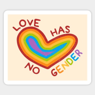 Love Has No gender by Tobe Fonseca Sticker